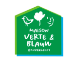 Logo Maison vert et bleue