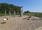 Plaine de jeux en bois en plein air